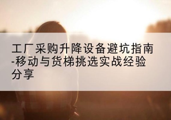 宁强移动式升降机怎么选-工厂采购升降设备避坑指南-移动与货梯挑选实战经验分享